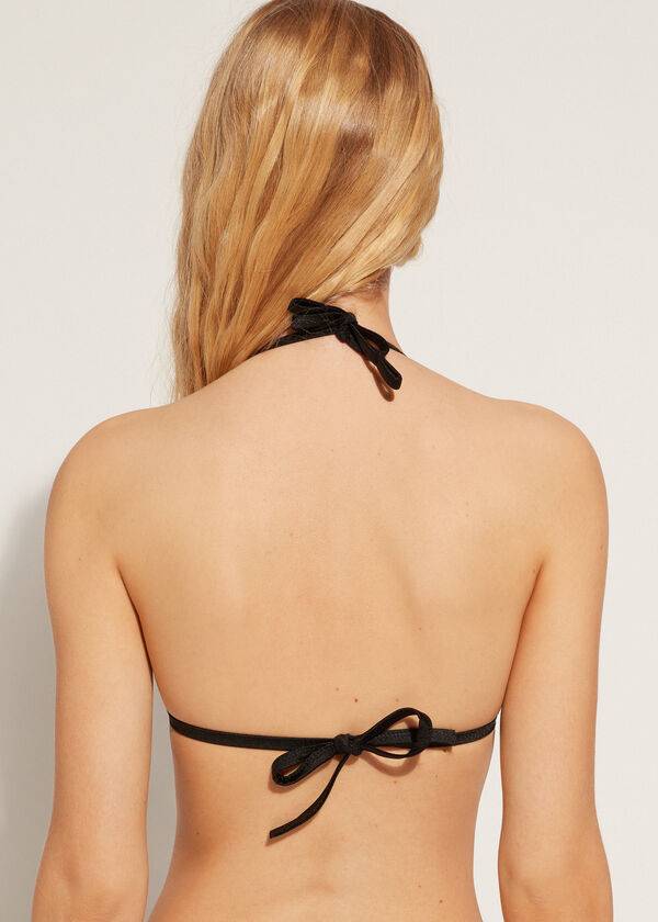 black calzedonia graduated padded triangle cannes womens bikini tops