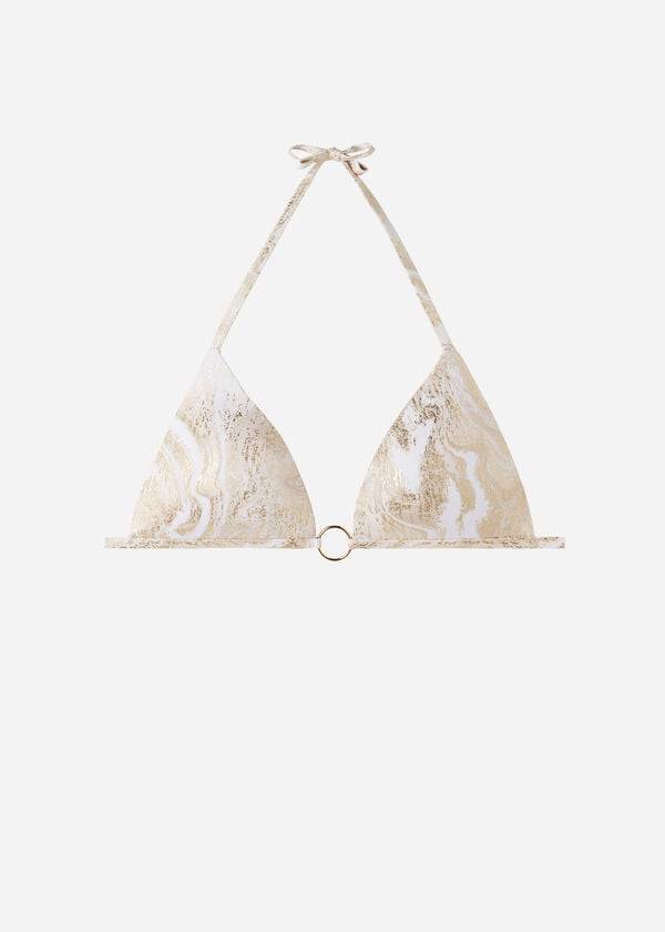 calzedonia graduated padded triangle melbourne womens bikini tops gold