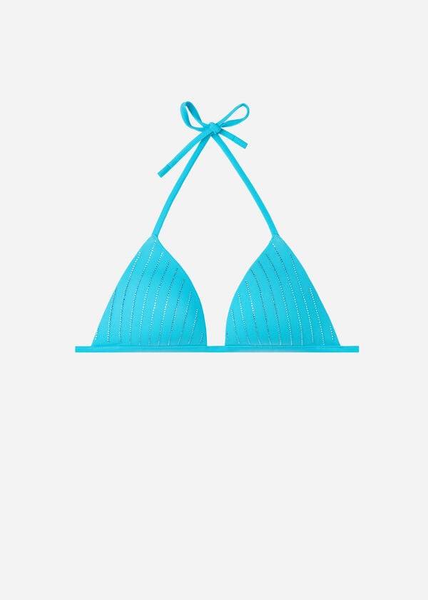 calzedonia graduated padded triangle shanghai womens bikini tops turquoise