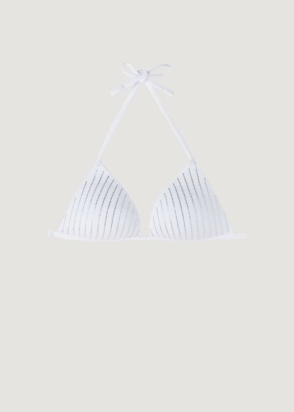 white womens calzedonia graduated padded triangle shanghai bikini tops