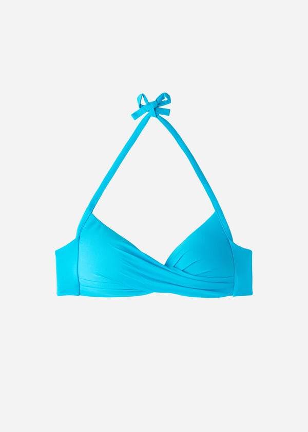 turquoise calzedonia graduated soft crisscross padded triangle indonesia womens bikini tops