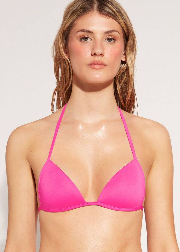 pink calzedonia graduated soft padded triangle indonesia womens bikini tops