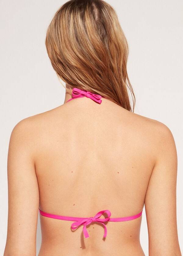 pink calzedonia graduated soft padded triangle indonesia womens bikini tops