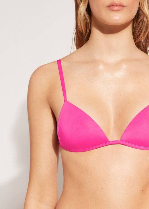 pink calzedonia graduated soft padded triangle indonesia womens bikini tops