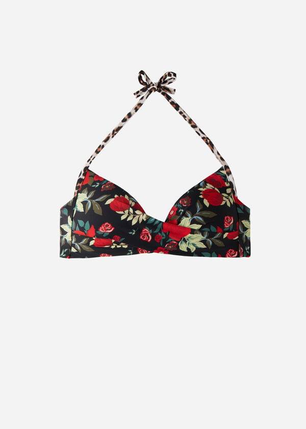 calzedonia graduated soft padded triangle nizza womens bikini tops pink black