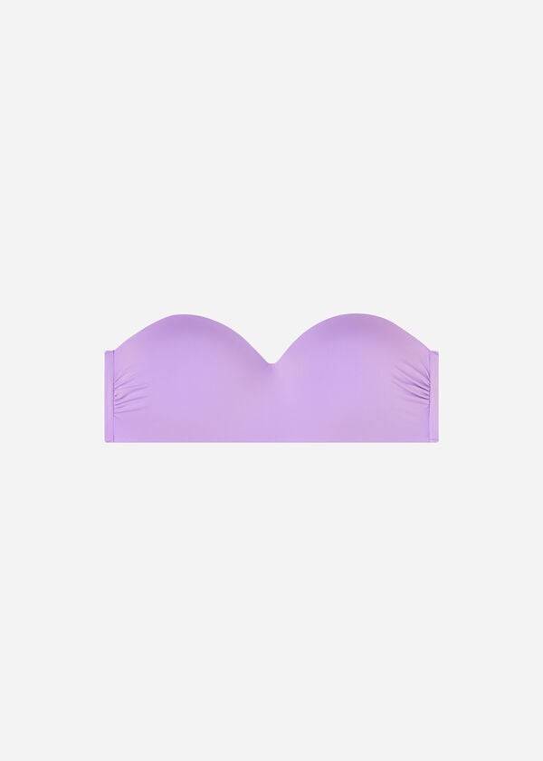 womens calzedonia padded bandeau indonesia eco bikini tops purple