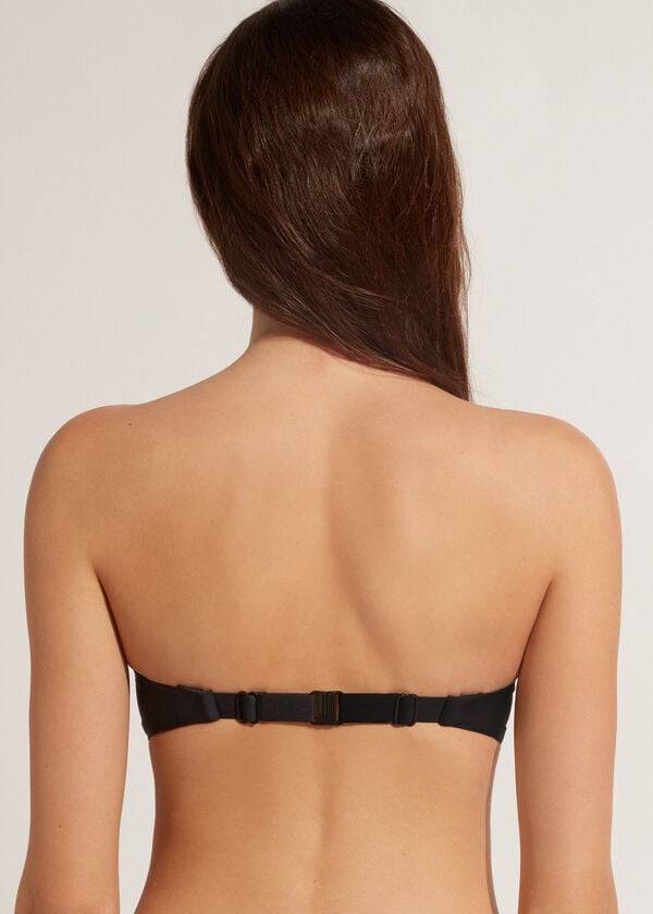 black womens calzedonia padded bandeau indonesia eco cobey bikini tops