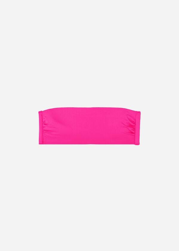 calzedonia padded bandeau indonesia eco rosa womens bikini tops pink