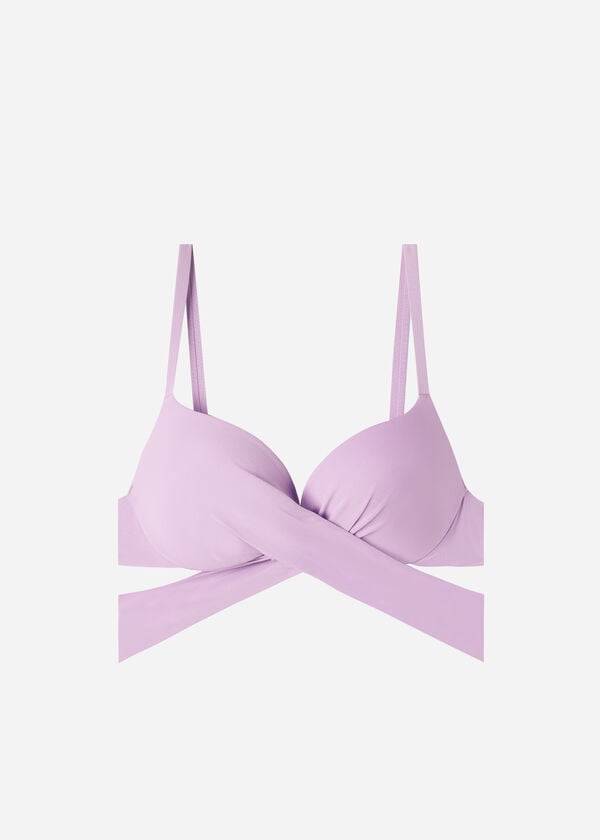 womens calzedonia padded push up indonesia eco bikini tops purple