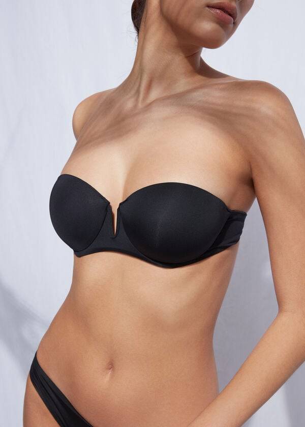 black womens calzedonia padded push up indonesia eco rosa bikini tops