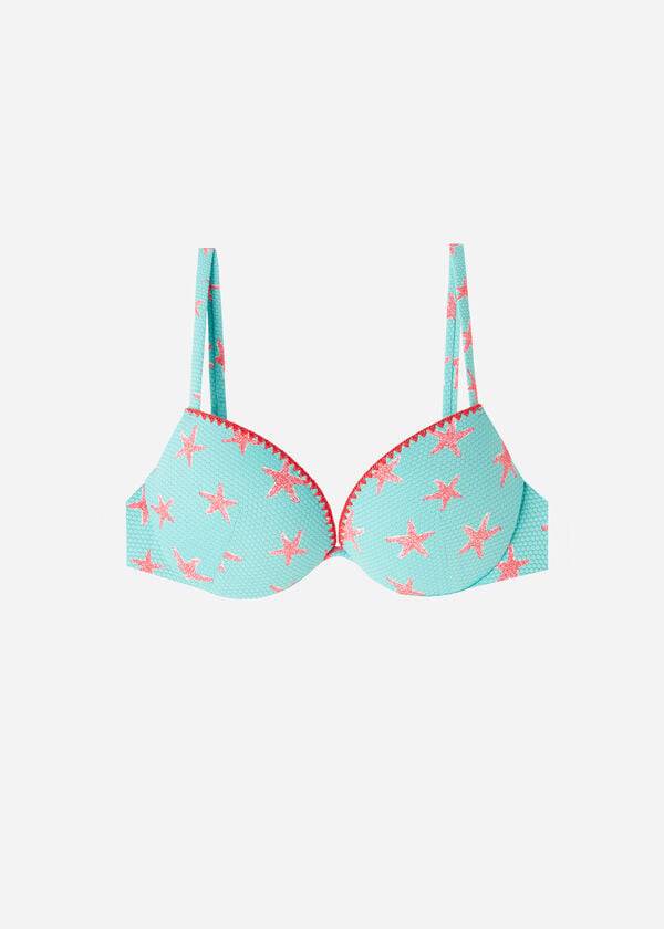 navy womens calzedonia padded push-up buenos aires bikini tops