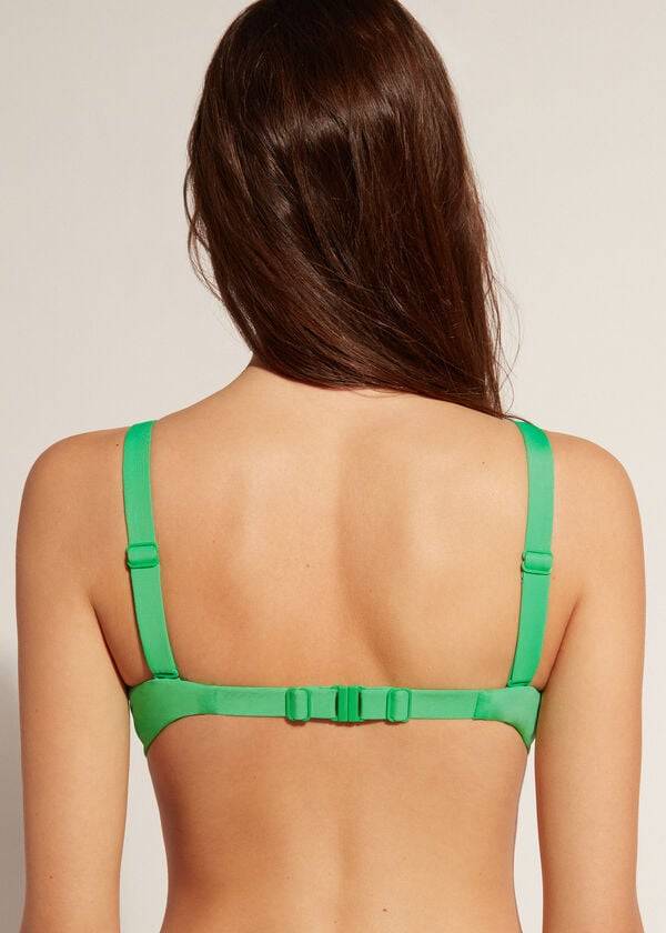 calzedonia padded push-up indonesia womens bikini tops green