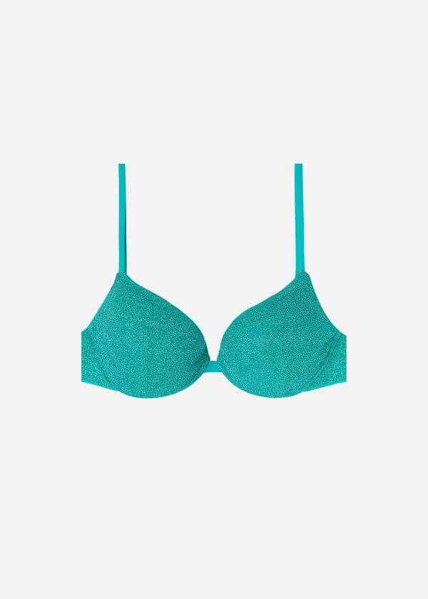 womens calzedonia padded push-up las vegas bikini tops blue