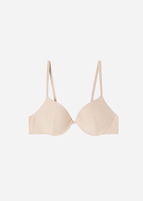 calzedonia padded push-up the hamptons womens bikini tops beige