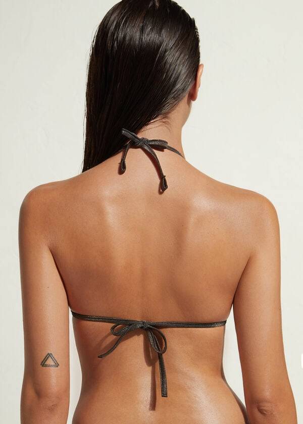 black calzedonia padded triangle hollywood womens bikini tops