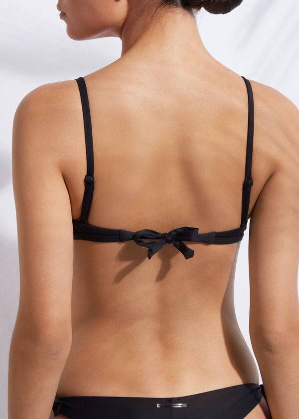 black calzedonia padded triangle indonesia womens bikini tops