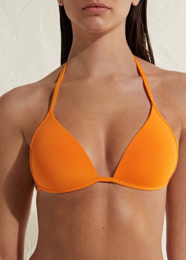 orange calzedonia padded triangle indonesia eco rise womens bikini tops