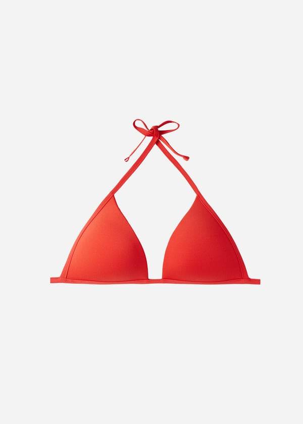 red womens calzedonia padded triangle indonesia eco strass bikini tops