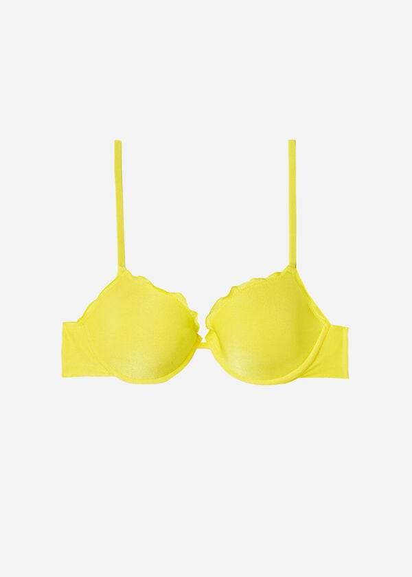 yellow calzedonia push up formentera womens bikini tops