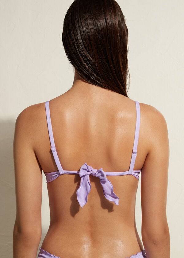 womens calzedonia push up madrid bikini tops purple