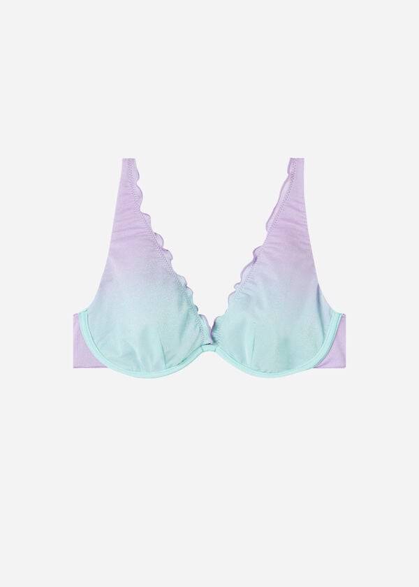 womens calzedonia push up madrid bikini tops purple