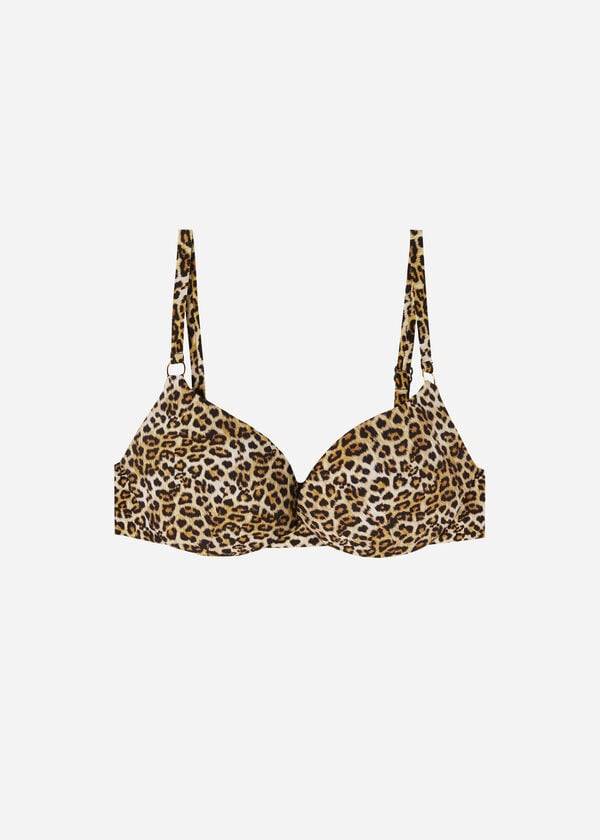 brown calzedonia push up malindi womens bikini tops