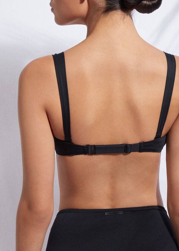 black womens calzedonia push-up bandeau indonesia bikini tops