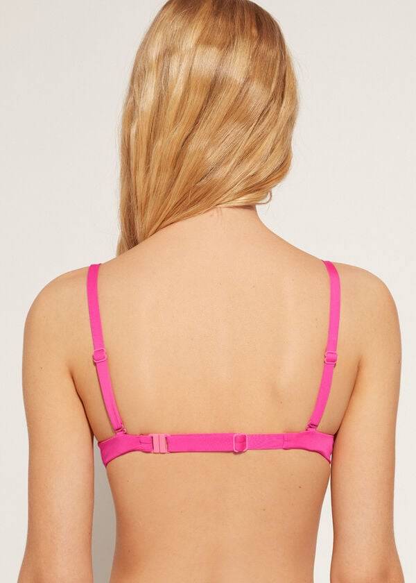 calzedonia soft graduated super padded push-up indonesia eco womens bikini tops pink