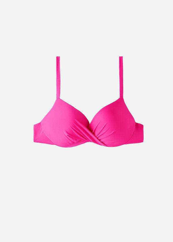 calzedonia soft graduated super padded push-up indonesia eco womens bikini tops pink