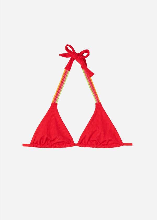 red calzedonia string triangle berlino womens bikini tops