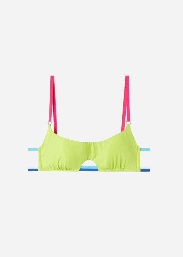 womens calzedonia tank tokyo eco bikini tops green
