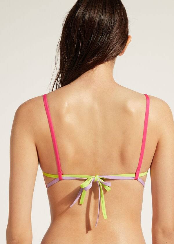 womens calzedonia tank tokyo eco bikini tops orange