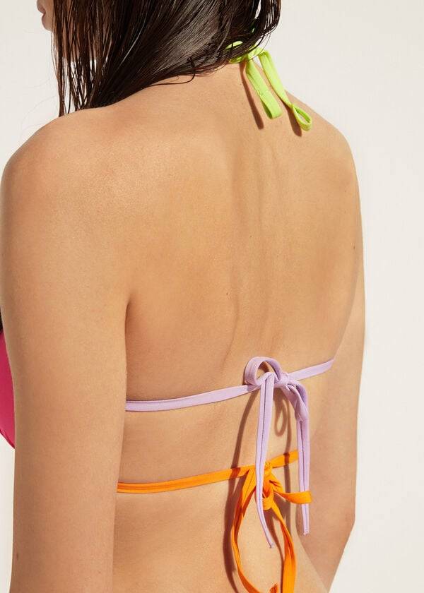 calzedonia tank tokyo eco womens bikini tops pink