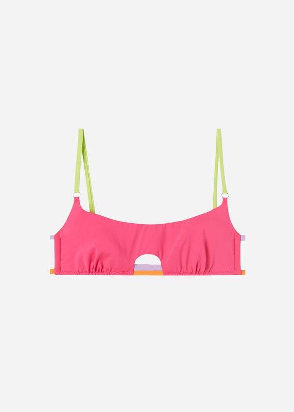 calzedonia tank tokyo eco womens bikini tops pink