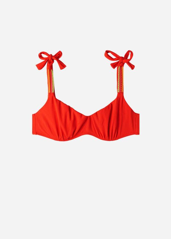 womens calzedonia tank-style berlino bikini tops red