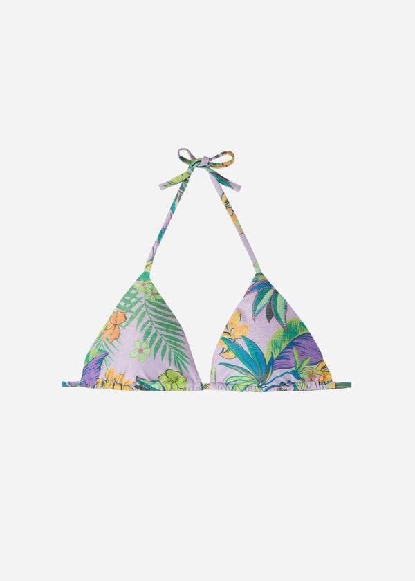 womens calzedonia triangle string brasilia bikini tops purple
