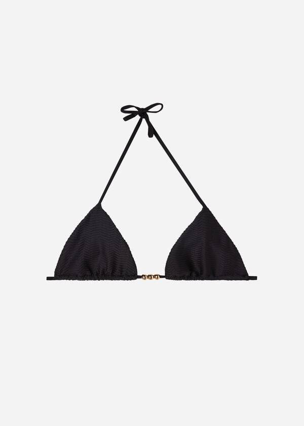 black womens calzedonia triangle string casablanca bikini tops