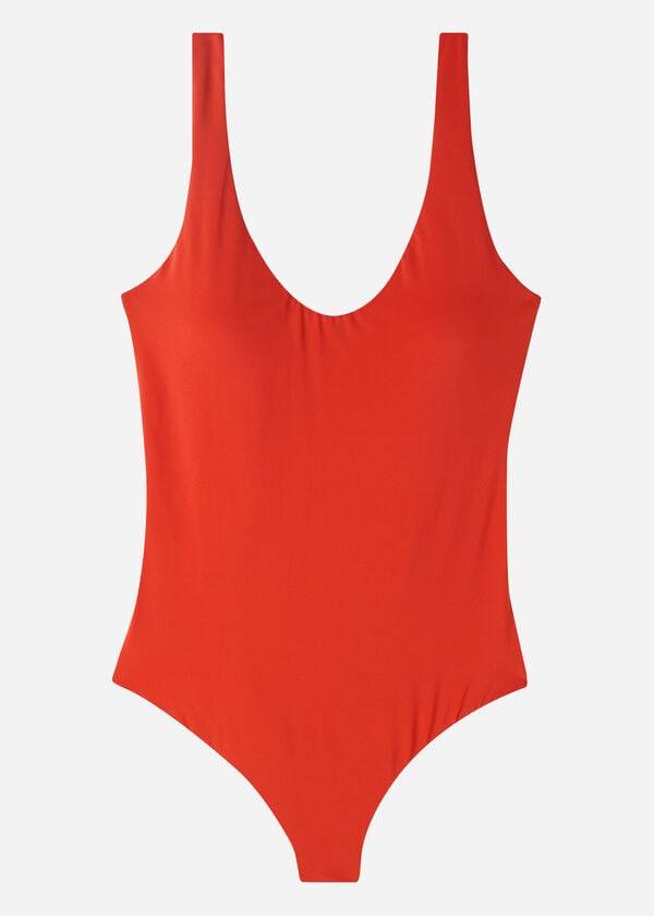 red womens calzedonia one piece indonesia eco swimsuits