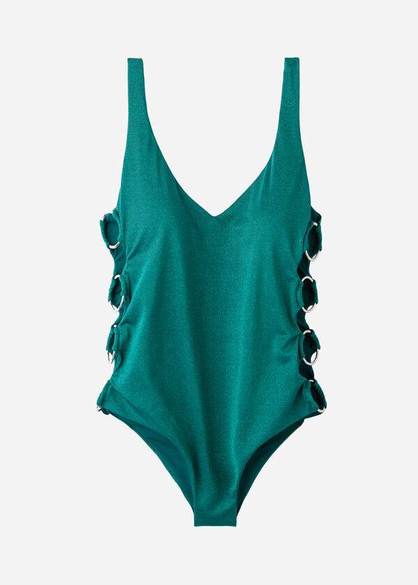 green calzedonia padded one-piece hollywood womens swimsuits
